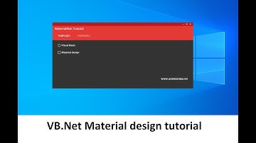 VB.Net - Material desing for Visual Basic using MaterialSkin