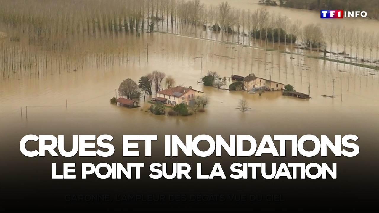 Inondations : crue de la Garonne, évacuations le long de la Loire, le point sur la situation