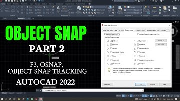 How to use Object Snap in AutoCAD | PART 2 | Osnap Tracking, Polar Tracking