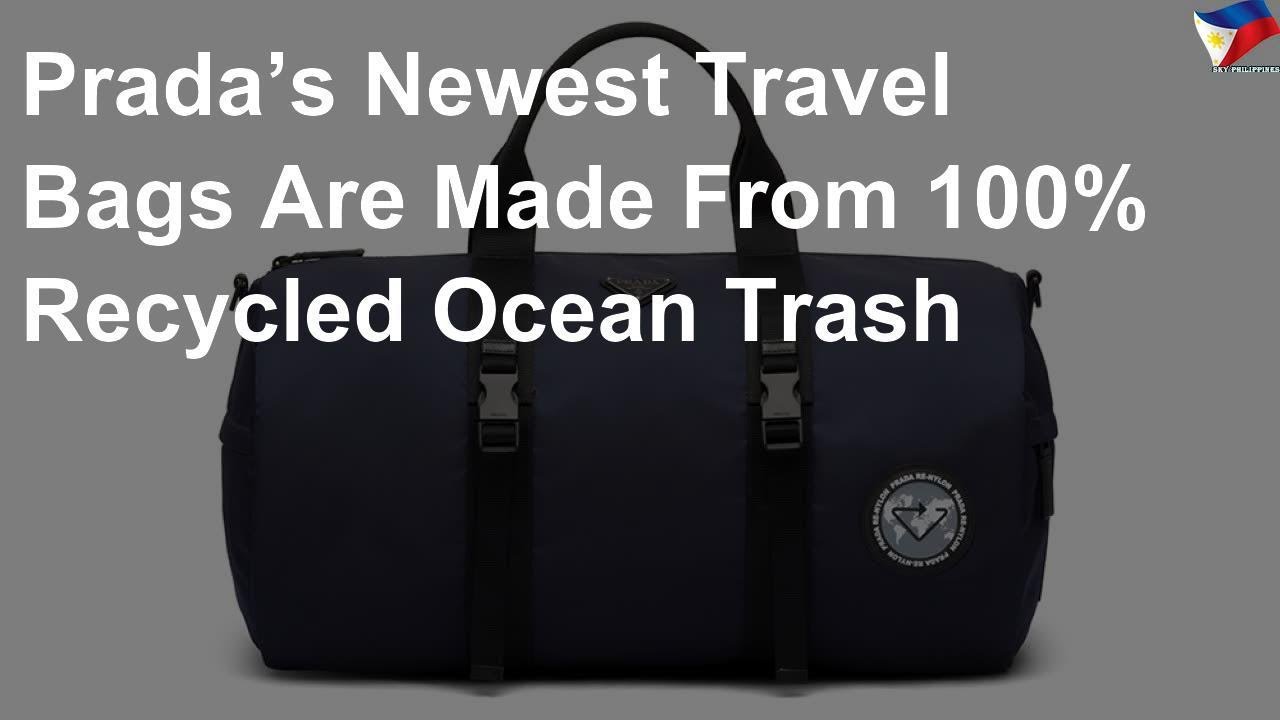 prada travel bag recycled