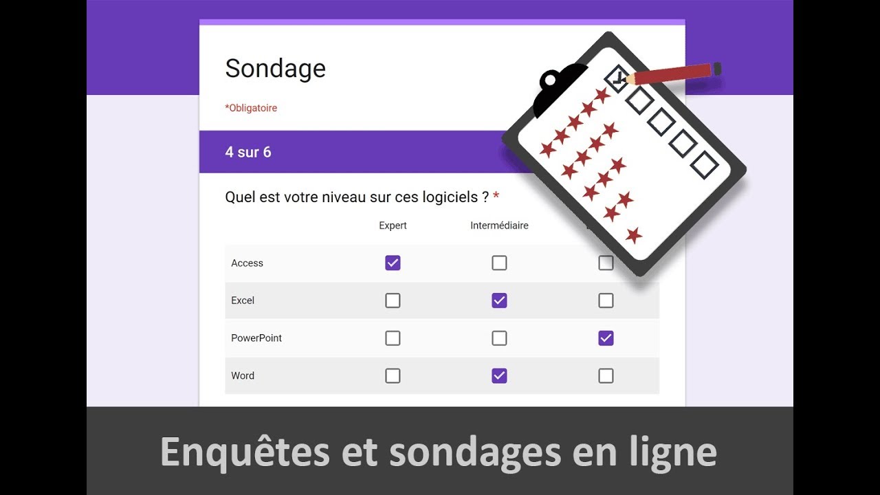 Sondages et enquêtes en ligne avec Google Forms - YouTube