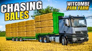 CHASING BALES WITH OUR NEW LORRY | Witcombe Park Farm Farming Simulator 25 - Episode 32 screenshot 1