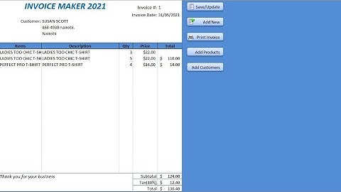 Automated Invoice System | Excel VBA