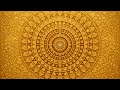 GOLDEN SUN ENLIGHTENMENT MANDALA Sacred Solar Abundance Art - No Music - Background for TV