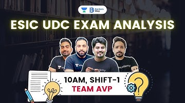 ESIC UDC Exam Analysis 2022 | Shift - 1 | Analysis by Team AVP | Bankers Way