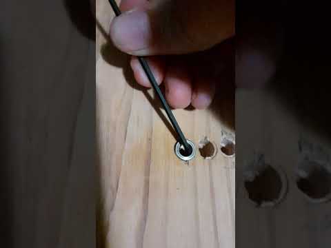 How to remove string ferrules or bushings from guitar body.