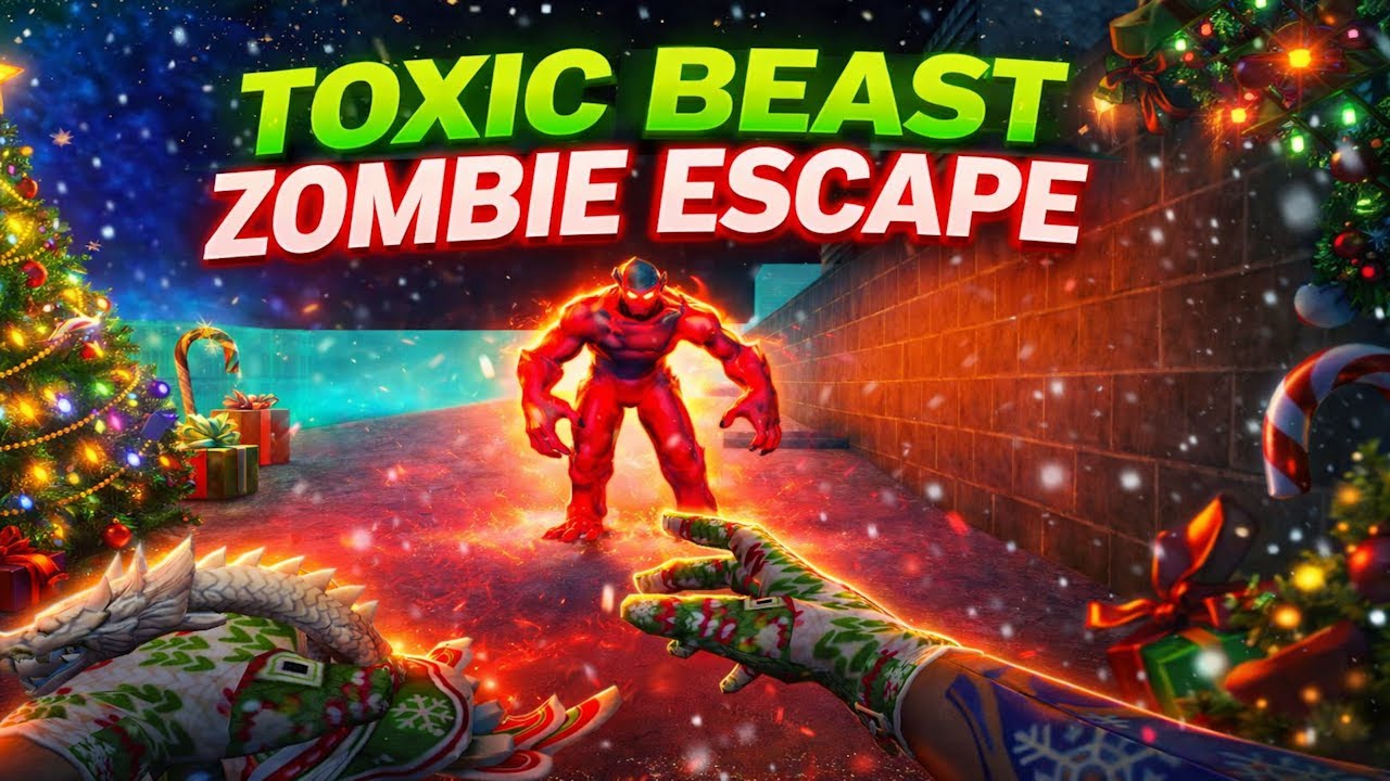 CS 1.6 Zombie Escape Mod | Toxic Beast Test Gameplay