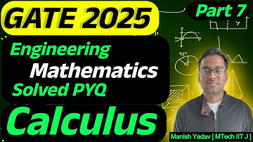 GATE 2025 || Calculus || Engineering Mathematics Solved PYQ for all branch || #maths #calculus #gate
