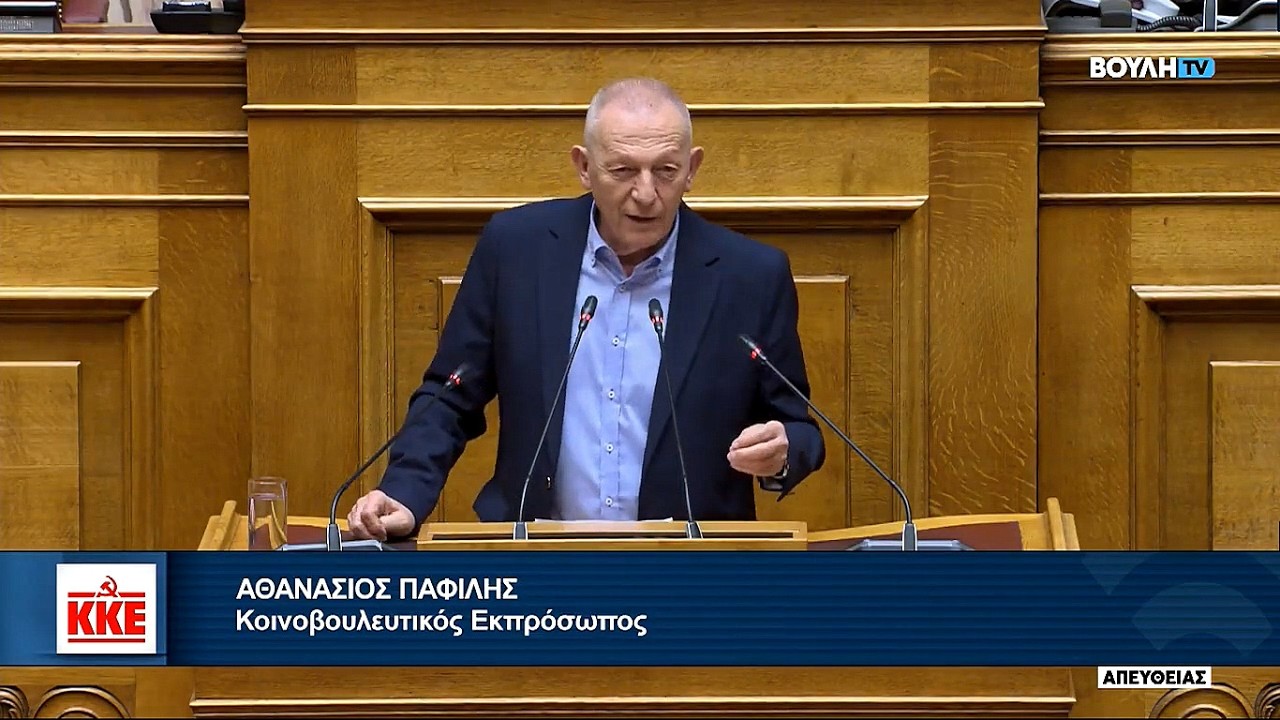 Άστραψε και βρόντηξέ ο Θανάσης Παφίλης στη βουλή για τον πόλεμο !