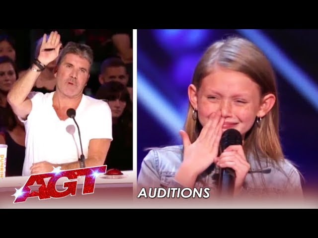Ansley Burns: 11-Year-Old FIGHTS On After Simon Stops Her! | America's Got Talent 2019