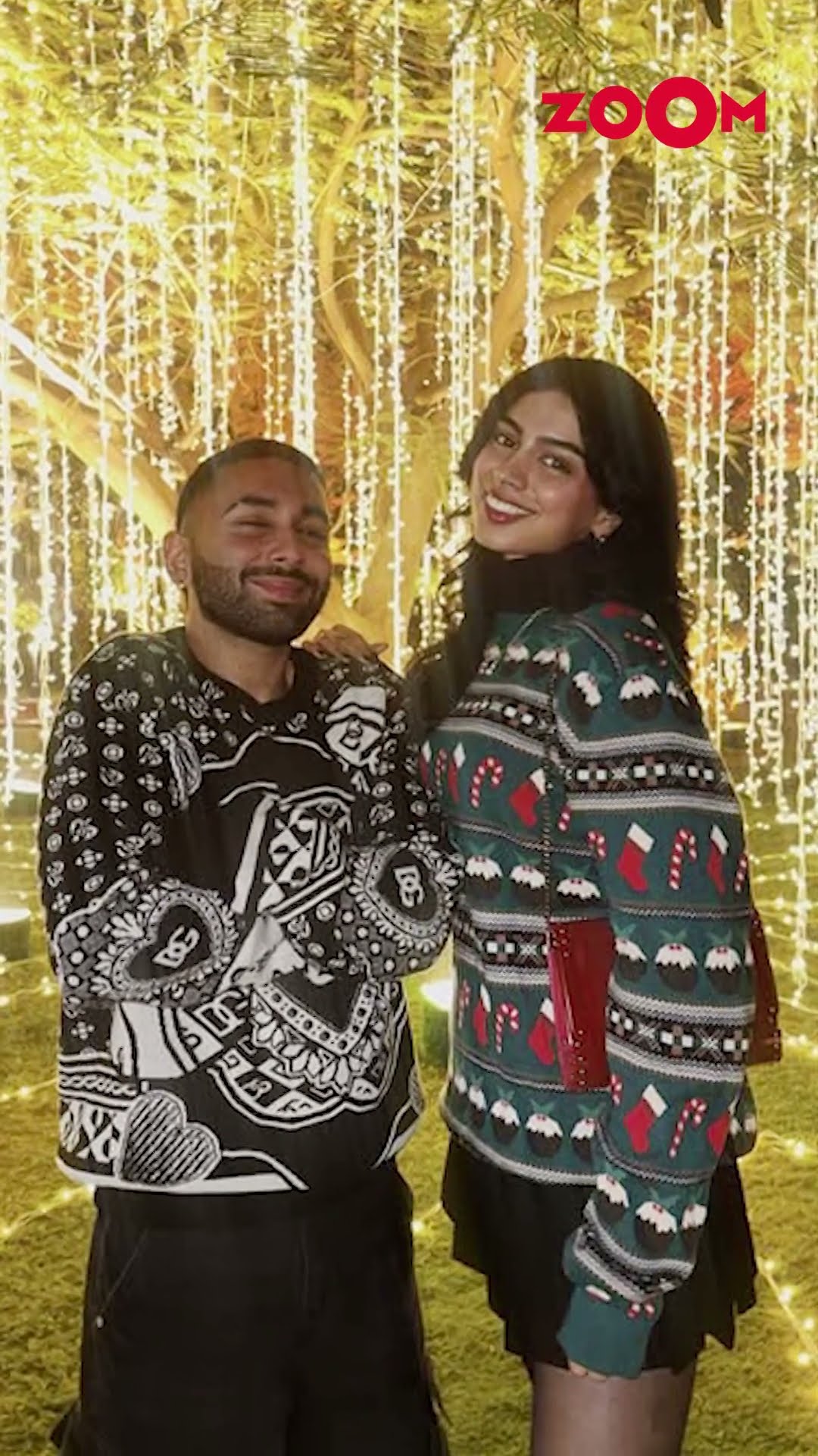 Khushi Kapoor STUNS in this GORGEOUS Christmas outfit #khushikapoor #christmas2024 #shorts