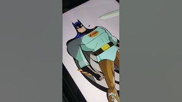 Procreate • Batman • #procreate #drawing #shorts #shortsvideo  #digitalart