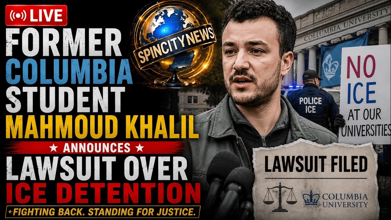 Former Columbia student Mahmoud Khalil announces lawsuit over ICE detention