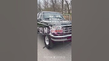 1992-1997 Ford F-250/F-350 - Stock OFFSET VIDEO GUIDE FROM CUSTOM OFFSETS