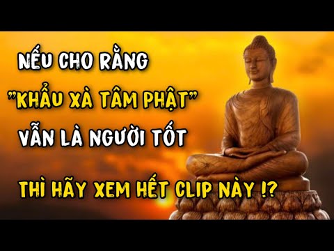 Khẩu Xà Tâm Phật Nghĩa Là Gì - Nếu cho rằng khẩu xà tâm phật vẫn là người tốt thì bạn đã sai - Thiên Tâm Linh