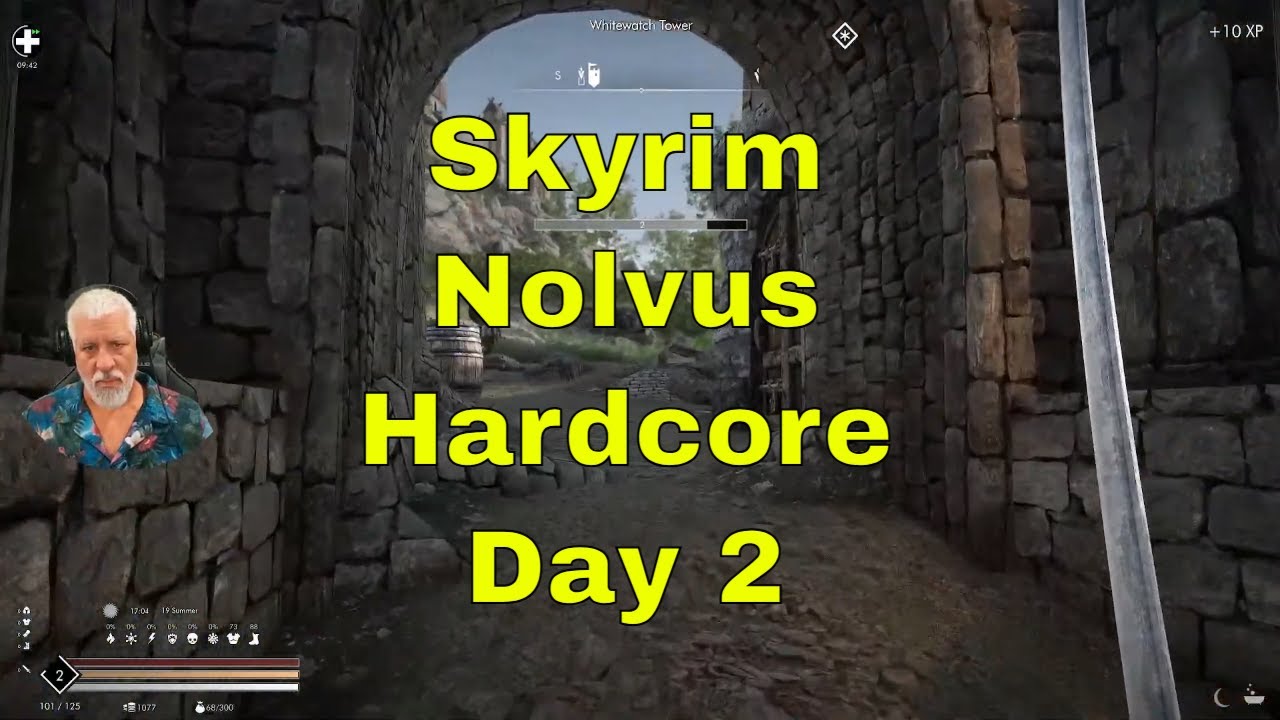 Skyrim | Nolvus Hardcore Day 2 | !giveaway Cutty Black