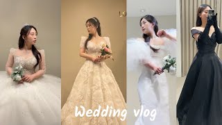 [VLOG]직장인일상브이로그| 결혼브이로그 |♡촬영드레스 셀렉👗♡ | 베일즈(블랙드레스) |  셀프선물(젠몬선글라스,디스이즈네버댓,프븏스플와데 |