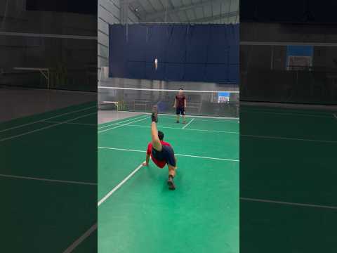 Across volley 🦂 #shuttlecock #creative #sports