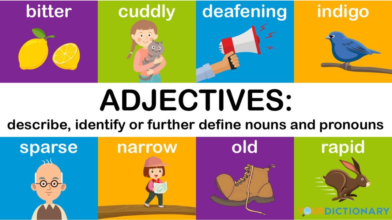 Adjective with pictures | Adjectives in English Grammar| Concept/Words/Definition