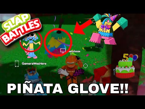 [REAL] HOW TO GET PIÑATA GLOVE & BIRTHDAY BASH BADGE | Slap Battles Roblox