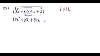 ACT #21a Multiplying Polynomials