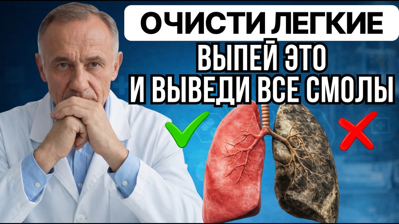 КУРИШЬ? ЭТОТ НАПИТОК ВЫГОНЯЕТ СМОЛЫ ИЗ ЛЁГКИХ! | Как очистить легкие после курения?