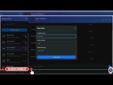 How to Build a Modern Deep-Chat Website using HTML, CSS, Bootstrap & JavaScript|TheAftabHub