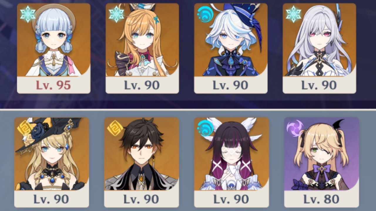 6.3A Спиральная Бездна - 12 этаж (аккаунт друга): Изучаем Навию, ЗЛ, Колумбину, Аяку, Эско, Скирк