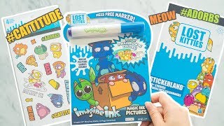 Lost Kitties Imagine Ink Coloring Book + Stickers