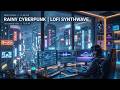 Music for Focus Studying and Working | Deep Work Under Cyberpunk Rain 🌧️ | Ambient Coding Music