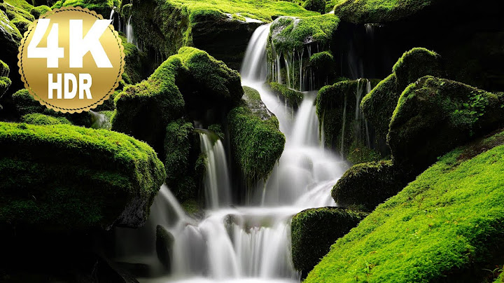 Waterfall Flowing in a Mountain Forest 24/7. Waterfall Sounds, Flowing Water. White Noise for Sleep.