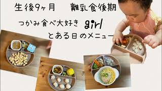 【離乳食後期】何でもつかみ食べしたい生後9ヶ月の赤ちゃんの離乳食1日のメニュー紹介