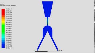 CFD Diesel Liquid and Vapor multiphase model