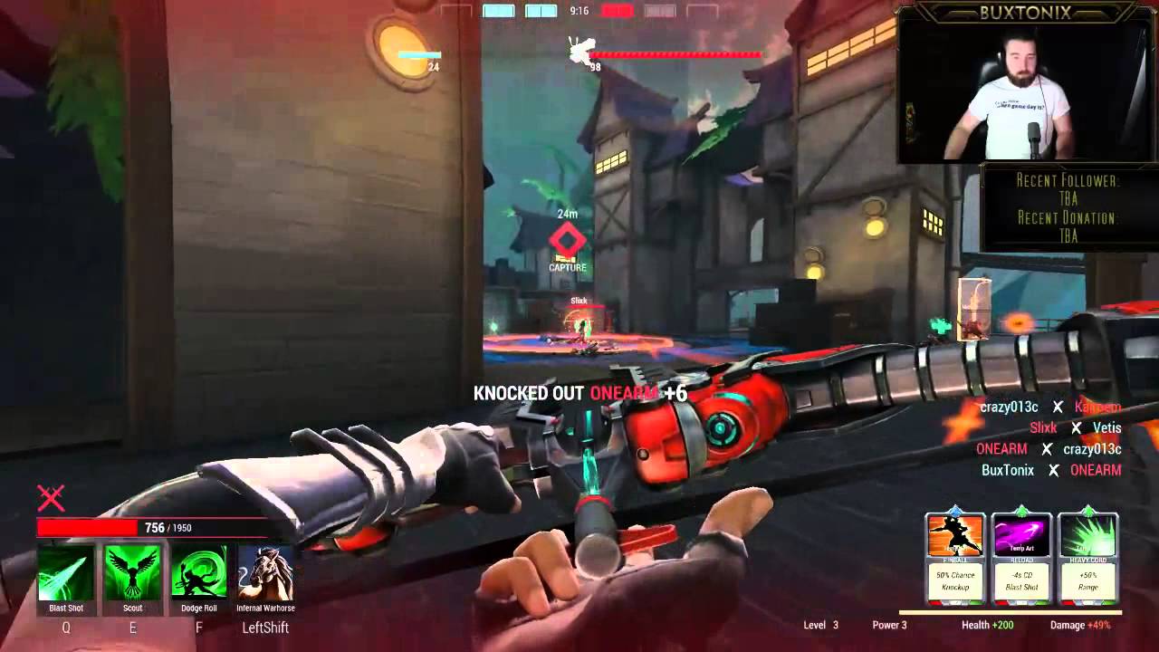 Paladins Closed Beta from BuxTonix Stream