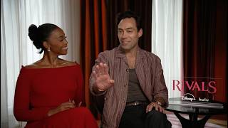 Alex Hassell and Nafessa Williams on reading Rivals, Americanisms and series two