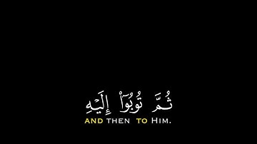 51# تلاوة هادئة وقصيرة { بخلفية سوداء } || القارئ : رعد الكردي  || سورة : هود   🌷💚🌷