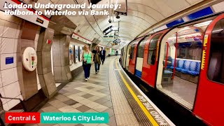 London Underground Journey: Holborn to Waterloo via Bank