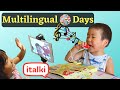 Just another day in 5 languages: Video chat, Online lessons, reading & writing, friends, TV