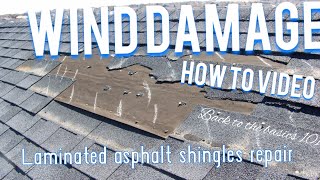 Laminated shingle repair