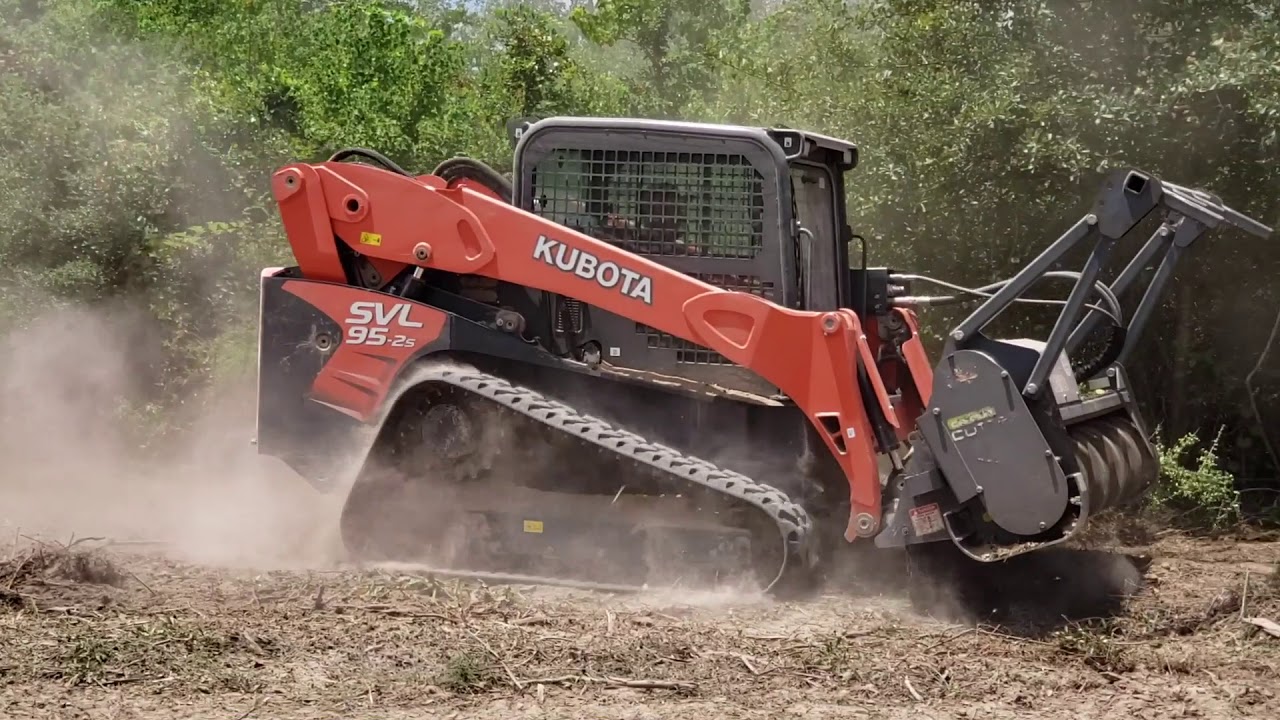 Clearing Half Acre with our Kubota SVL 952s and Loftness G4 Mulching