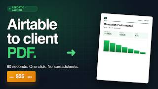 I Turned Airtable Into Client-Ready PDFs in 60 Seconds (No Spreadsheets)