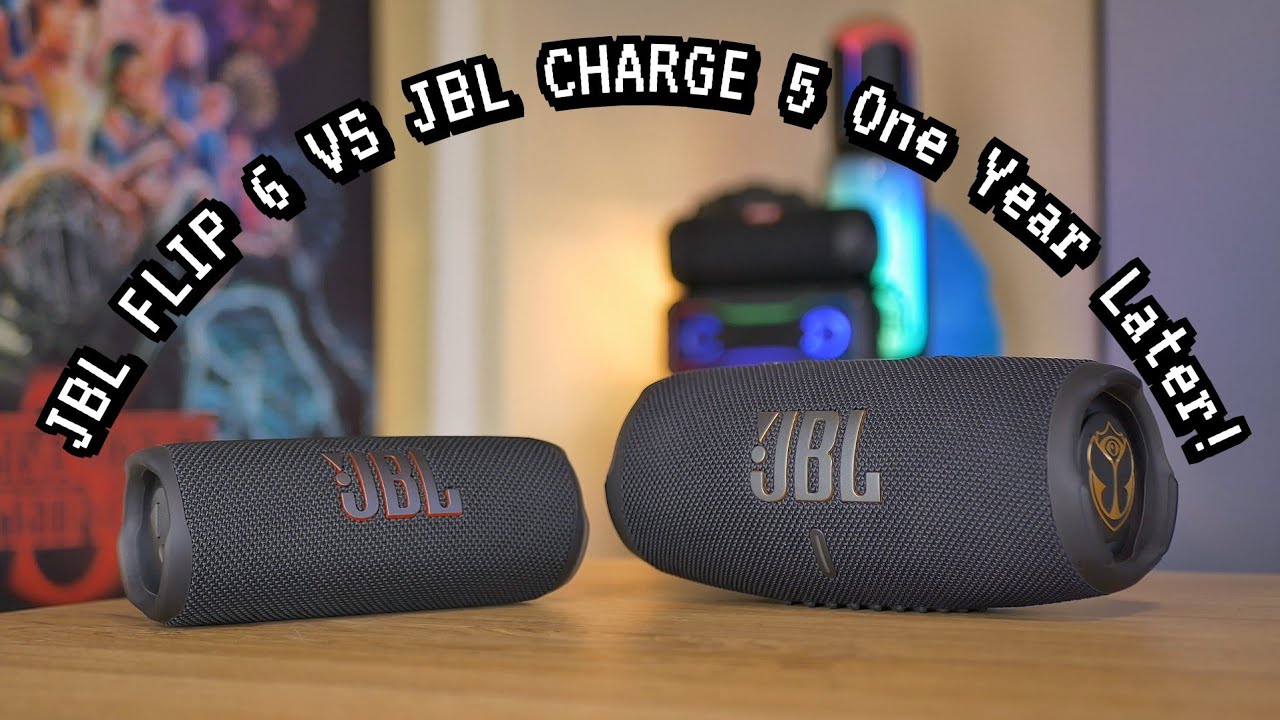 JBL Charge 5 vs JBL Flip 6 Side-by-Side Speaker Comparison 