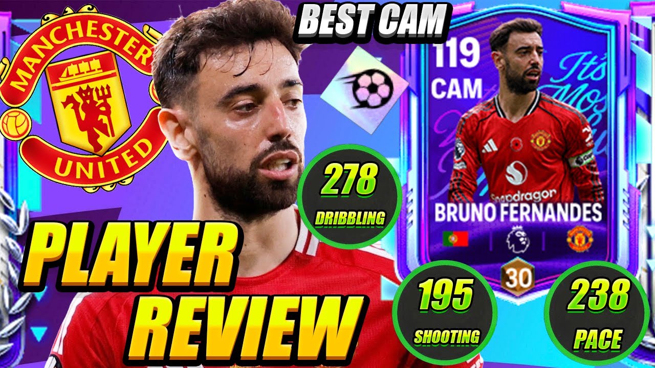 BRUNO IS A PASSING MACHINE! 😱 114 Festive Fixtures Bruno Fernandes Review in FC Mobile 26 — BEST CAM