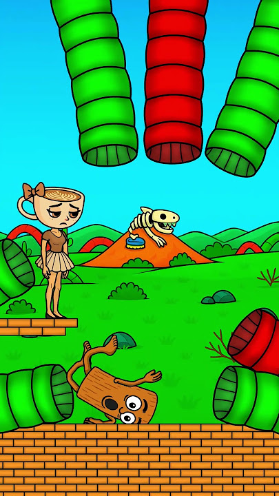 👁‍🗨Ballerina Cappuccina & Tum Tum Tum Sahur.  #animation #funnyanimation