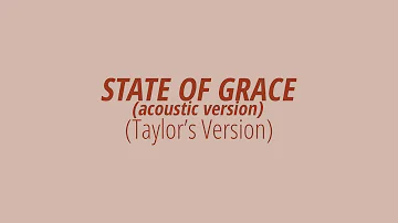 [LYRICS] STATE OF GRACE (acoustic version) (Taylor's Version) - Taylor Swift