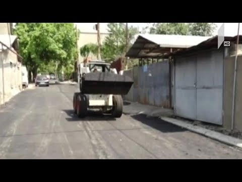 ზაზიაშვილის ქუჩაზე ასფალტის საფარს აგებენ
