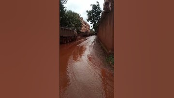 Iron & Bauxite Mines Road travel 14 wheels unload Trucks !!