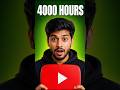 🔥4000 Watch Time Fast Trick #youtubetips