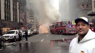 School Bus on fire NYC