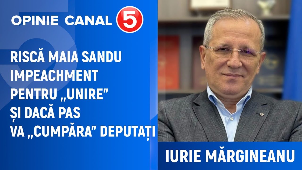 Iurie Mărgineanu: Riscă Maia Sandu impeachment pentru „unire” și dacă PAS va „cumpăra” deputați